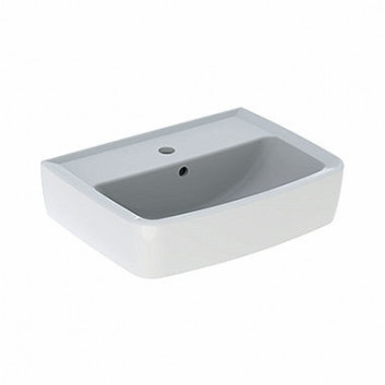 Vanity washbasin Kolo Rekord, 45x34cm, z overflow, battery hole, white