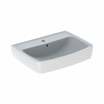 Vanity washbasin Kolo Rekord, 45x34cm, z overflow, battery hole, white