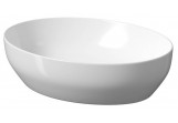 Countertop washbasin Cersanit Larga, 50,5x38,5cm, without overflow, white