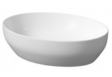 Countertop washbasin Cersanit Larga, 50,5x38,5cm, without overflow, white mat