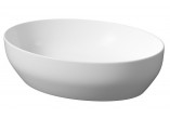 Countertop washbasin Cersanit Larga, 50,5x38,5cm, without overflow, white mat