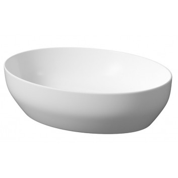 Countertop washbasin Cersanit Larga, 50,5x38,5cm, without overflow, white