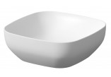 Countertop washbasin Cersanit Larga, 38x38cm, without overflow, white mat