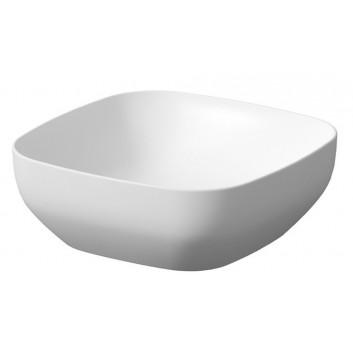 Countertop washbasin Cersanit Larga, 38x38cm, without overflow, white