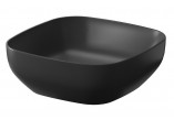 Countertop washbasin Cersanit Larga, 38x38cm, without overflow, antracyt mat