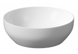 Countertop washbasin round Cersanit Larga, 40cm, without overflow, white mat