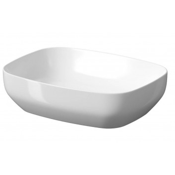 Countertop washbasin round Cersanit Larga, 40cm, without overflow, white