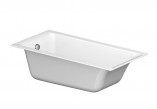 Bathtub rectangular Cersanit Larga, 150x75, acrylic, drain przy krótszym boku, white