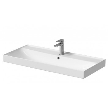 Countertop washbasin Cersanit Larga, 50x38,5cm, without overflow, white