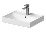 Vanity washbasin Cersanit Larga, 50,5x40cm, z overflow, battery hole, white