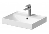 Vanity washbasin Cersanit Larga, 100x46cm, z overflow, battery hole, white