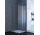 Door sliding Huppe Xtensa Pure quadrangle corner entry 75,1-80x200 cm, fixing left, two-piece, transparent glass Anti-Plaque, silver profile