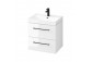 Cabinet vanity Cersanit Larga, 50cm, 2 szuflady, white