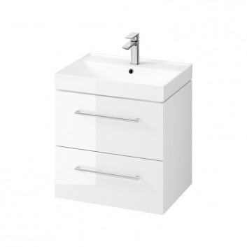 Set B660 cabinet z umywalką Cersanit Larga, 80cm, 2 szuflady, white