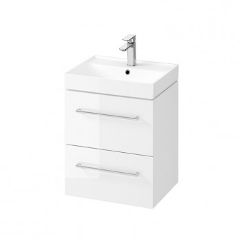 Set B661 cabinet z umywalką Cersanit Larga, 60cm, 2 szuflady, white