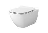 Set B245, Wall-hung WC WC Cersanit Virgo, 56x36cm, CleanOn, with seat slim wolnoopadającą, white