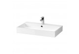 Vanity washbasin Cersanit Virgo, 81x46,5cm, z overflow, battery hole, white