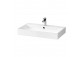 Vanity washbasin Cersanit Virgo, 60x46cm, z overflow, battery hole, white