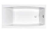 Bathtub rectangular Cersanit Virgo, 140x75cm, acrylic, white