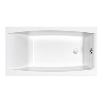 Bathtub rectangular Cersanit Virgo, 140x75cm, acrylic, white