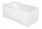 Bathtub rectangular Cersanit Virgo, 140x75cm, acrylic, white