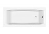Bathtub rectangular Cersanit Virgo, 140x75cm, acrylic, white