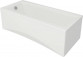 Bathtub rectangular Cersanit Virgo, 140x75cm, acrylic, white