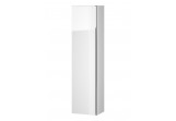 Column meblowy Cersanit Virgo, 160cm, door uniwersalne, 4 półki, chromed holder, white