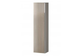 Column meblowy Cersanit Virgo, 160cm, door uniwersalne, 4 półki, chromed holder, szary