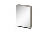 Cabinet lustrzana Cersanit Virgo, 60cm, door uniwersalne, 3 półki, black holder, szary