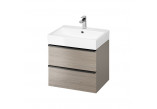 Cabinet vanity Cersanit Larga, 60cm, 2 szuflady, white