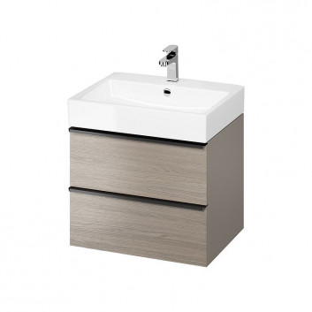 Cabinet vanity Cersanit Larga, 60cm, 2 szuflady, white