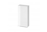 Wall mounted cabinet Cersanit Virgo, 40cm, door uniwersalne, 3 półki, chromed holder, white