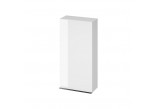 Wall mounted cabinet Cersanit Virgo, 40cm, door uniwersalne, 3 półki, chromed holder, white