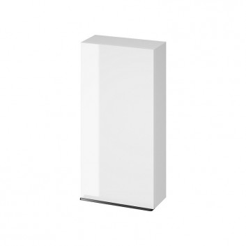 Wall mounted cabinet Cersanit Virgo, 40cm, door uniwersalne, 3 półki, chromed holder, white