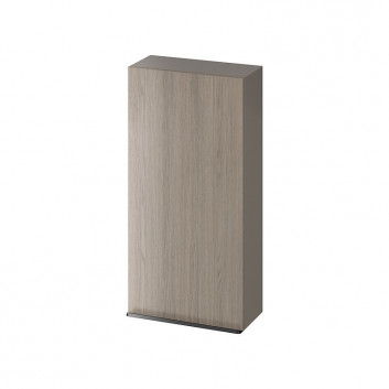 Wall mounted cabinet Cersanit Virgo, 40cm, door uniwersalne, 3 półki, chromed holder, white