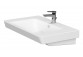 Vanity washbasin Cersanit Mille, 100cm, z overflow, with tap hole, white