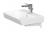 Vanity washbasin Cersanit Mille Slim, 50cm, z overflow, with tap hole, white