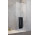Shower cabin walk-in Radaway Modo New II with hanger, 105x200cm, glass transparent, profil chrome