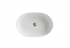 Countertop washbasin Kerasan Nolita, 60x40cm, without overflow, white mat