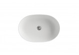 Countertop washbasin Kerasan Nolita, 60x40cm, without overflow, white