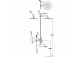 Shower set Tres Study-Colors, concealed, 2 wyjścia wody, Rapid-Box, gold 24-k
