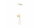 Shower set Tres Study-Colors, concealed, 2 wyjścia wody, Rapid-Box, gold 24-k
