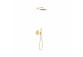 Shower set Tres Study-Colors, concealed, 2 wyjścia wody, Rapid-Box, gold 24-k
