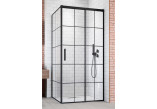 Door cabins prysznicowej Radaway Idea Black KDJ Factory, right, 110cm, sliding, glass transparent, profil black