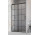 Door shower for recess installation Radaway Idea Black DWJ Factory, left, 110cm, sliding, glass transparent, profil black