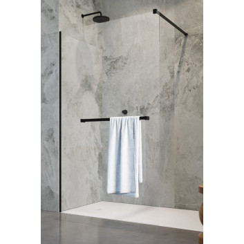 Door shower walk-in Radaway Essenza Pro White, 160x200cm, glass transparent, white profile