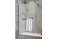 Door shower walk-in Radaway Essenza Pro White, 160x200cm, glass transparent, white profile