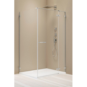 Front cabins prysznicowej walk-in Radaway Modo New Black IV, 120x200cm, glass transparent, profil black