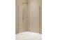 Front cabins prysznicowej walk-in Radaway Modo New Black IV, 120x200cm, glass transparent, profil black